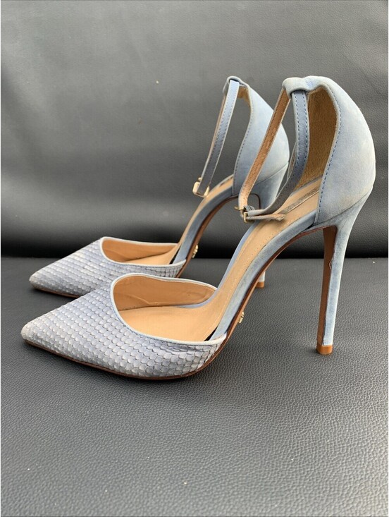 Schultz Shoes - Schultz Light Blue Heels Sandals Pumps Pointed Toe Sz 8.5